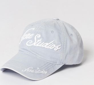 Acne Studios Cappello Acne Studios in twill di cotone con logo ricamato in 3D