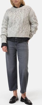 Closed Stover X Cropped Leg Jeans In Mid Grey