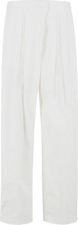 Jil Sander Hose aus milchiger Baumwolle und Seide