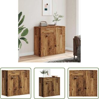 vidaXL Credenza antica - Credenza Legno Antico 80x36x75 cm in Truciolato