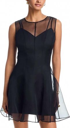 Milly Womens Ophelia Organza Mini Dress In Black