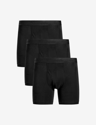 Commando Essential Modal Relaxed Boxer Brief with Fly 3-Pack in Black at Nordstrom, Size Xx-Large
