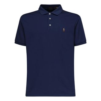 Polo Ralph Lauren Polo Shirts, male, Blue, Size: 2XL Contrasting Logo Polo Shirt