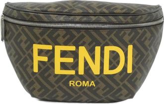 Fendi Brown Coated Canvas Fanny Pack (Pre-Owned)
