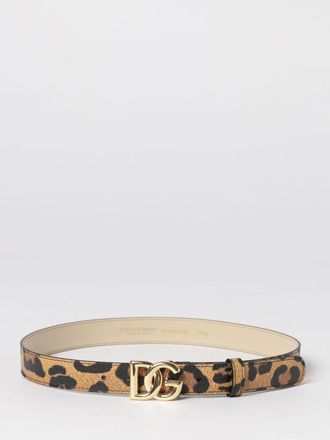 Dolce & Gabbana Cintura in pelle stampa animalier