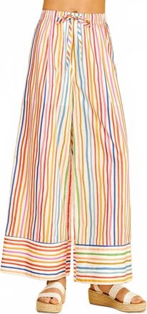 Pinch Design Stripe Wide Leg Pant In Multi