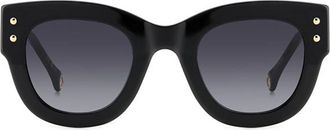 Carolina Herrera HER 0222/S 3H2/9O Womens Sunglasses Black Size 47