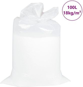 vidaXL Relleno Para Puf Eps 100 L Blanca 18 Kg/m&sup3; Vidaxl