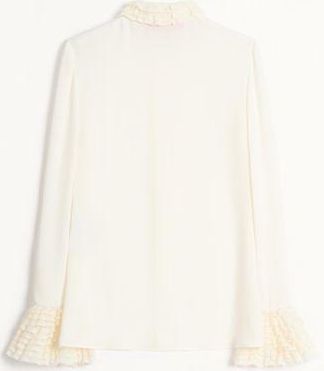 Valentino Camicia In Georgette Donna AVORIO 36