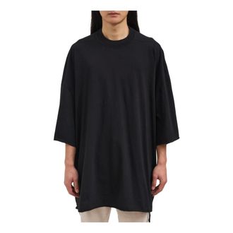 Rick Owens Oversized Tops, male, Black, Size: ONE SIZE Tommy T-Shirt