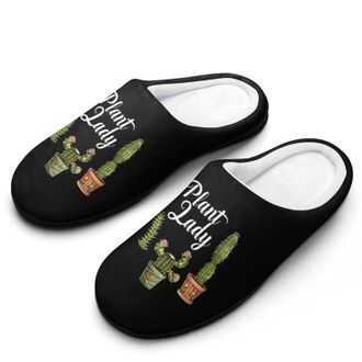 Generic Plant Lady Mens Slippers Comfortable And Non-slip Cotton Slipper Shoe for House