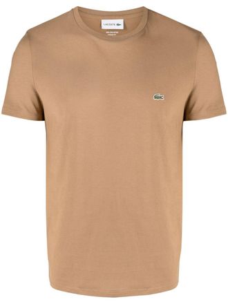 Lacoste T-shirt con ricamo - Marrone