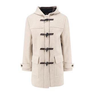 HUGO BOSS Jassen - Heren - Mantel - Beige - M - Wol - Jassen
