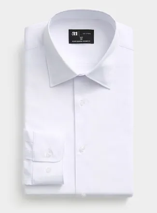 Le 31 Mens Stretch organic cotton shirt Modern fit