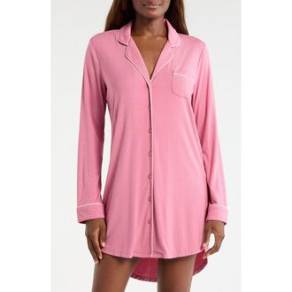 Nordstrom Moonlight Eco Nightshirt in Pink Heather at Nordstrom, Size X-Small