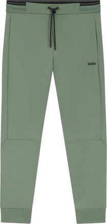 HUGO BOSS Heren, Broeken, Groen, Maat: 4XL Katoen