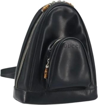 Gucci Pre-owned Backpacks, female, Black, Size: ONE SIZE Pre-owned Shoulder Bag