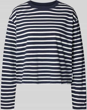 Marc O'Polo Denim Marc OPolo Denim Loose Fit Langarmshirt aus reiner Baumwolle in Marine, Gr&ouml;&szlig;e XL