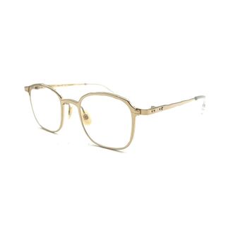 Masahiromaruyama Glasses, female, Yellow, Size: 49 MM Metallic Optical Frames for Women