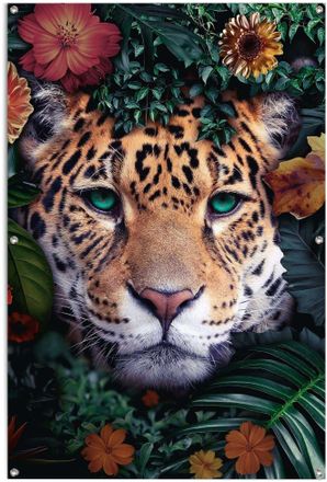Reinders Poster »Leopard« leichtes und wasserfestes Gartenposter für den Ausseneinsatz