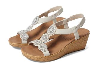 Skechers Beverlee - Date Glam Womens Shoes Off-White : 5.5 B - Medium, Synthetic