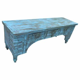 Wanderlust Deco Mueble bajo de madera artesanal 165-175x45x57h cm