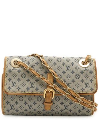 Louis Vuitton Blue Monogram Canvas Mini Camille (Authentic Pre-Loved)