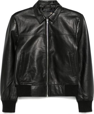 R13 Giacca in pelle - Nero