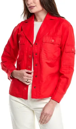 Cabi Cabi Detour Linen-Blend Jacket