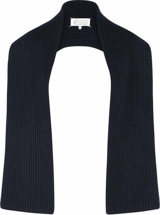Maison Margiela Blue Virgin Wool Scarf
