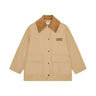 Ganni Mujer, Chaquetas, Beige, Talla: 2Xs/Xs