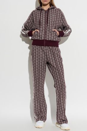 Lacoste Monogram Sweatshirt, Womens, Burgundy