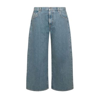 The Attico Jeans, Dames, Blauw, W28, Denim, Washed Denim Long Pants