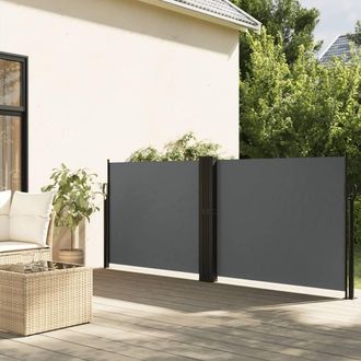 Berkfield Home Retractable Side Awning Anthracite 120x600 cm