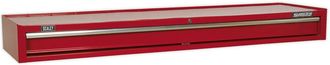 Loops 1665 x 440 x 170mm RED 1 Drawer MID-BOX Tool Chest Lockable Storage Unit Cabinet