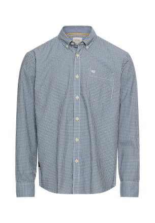 Camel Active Karohemd CAMEL ACTIVE, Damen, Gr. 4XL, N-Gr, schwarz navy, Web, Obermaterial: 100% Baumwolle, kariert, normal h&uuml;ftbedeckend, Rundhals, 2-Knopf-Mansche