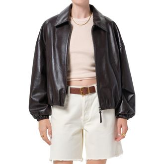 Citizens Of Humanity Bubble Hem Bomber Jacket in Chocolate Dk Br at Nordstrom, Size X-Large