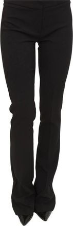 Elisabetta Franchi Lichtgewicht Cr&ecirc;pe Broek - Dames - Straight fit broeken - Zwart - M - Polyester - Broeken