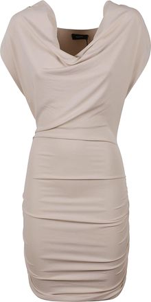 Wardrobe.NYC Matte Draped Mini Dress with Ruched Side Detailing
