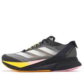 adidas Adizero Boston 12 Black Yellow Pink IF9212