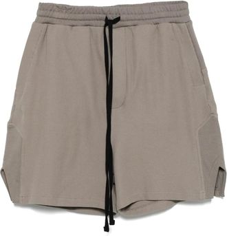 Thom Krom Shorts sportivi con lavorazione a nido dape - Grigio
