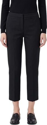 Alexander McQueen Black Slim Flat Front Pants