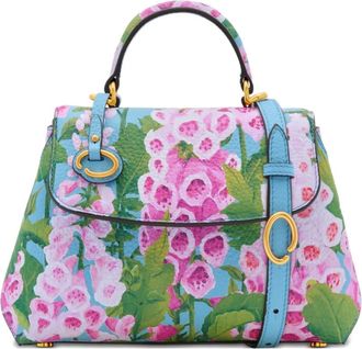 Oscar De La Renta Borsa tote The Mini Poppy a fiori - Rosa