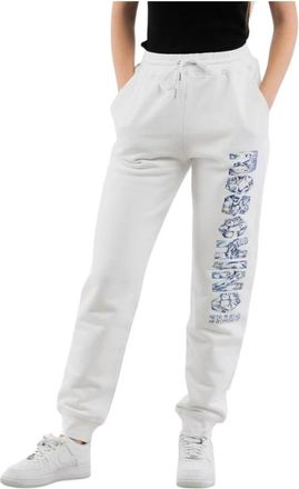 Moschino Sportbroek - Dames - Sweatpants - Wit - L - Katoen - Broeken