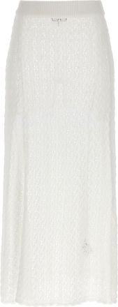 Ganni White Polyamide Mini Womens Skirt