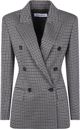 Max Mara Jassen, Dames, Veelkleurig, M, Leer, Eccelso Jas