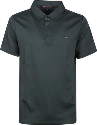 Michael Kors Strakke Poloshirt - Heren - Polos - Groen - XS - Katoen - Tops