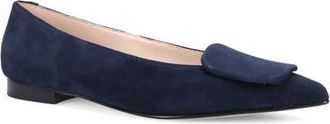 Ron White Yuna Pointed Toe Flat in French Navy at Nordstrom, Size 38.5