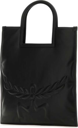 MCM Womens Nappa Leather Shoulder Bag Black