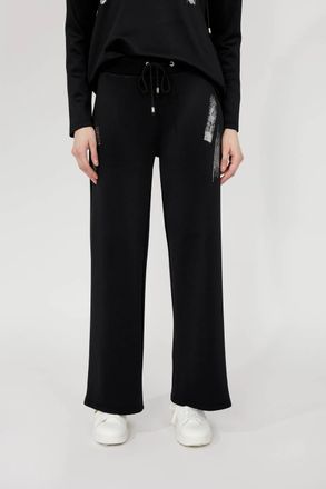 Frank Lyman Design Relaxed Full-Length Trousers In Black